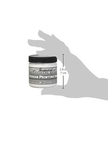 Jacquard Professional Screen Print Ink Water-Soluable 4oz Jar Super Opaque  White (119)