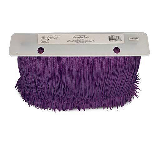 Trims By The Yard 6 Chainette Fringe Trim, Purple