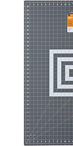 Fiskars Self Healing Cutting Mat With Grid For Sewing, Quilting, And Crafts  - 24 X 36 Grid - Gray