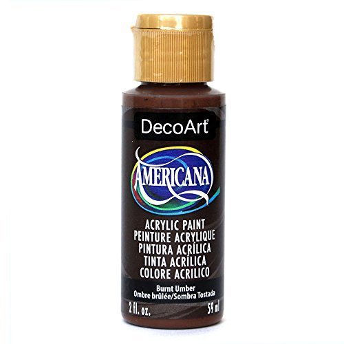 DecoArt Americana Acrylic Paint, 2-Ounce, Burnt Umber - Imported