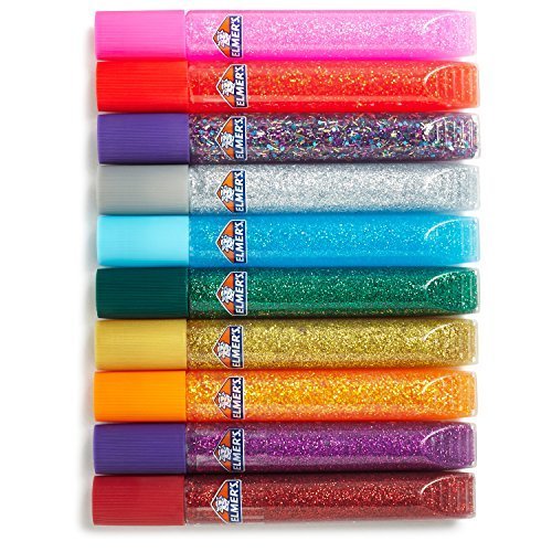 Elmers E199 Elmer'S 3D Washable Glitter Glue Pens, Classic Rainbow, Pack Of  10 Pens - Great For Making Slime - Imported Products from USA - iBhejo