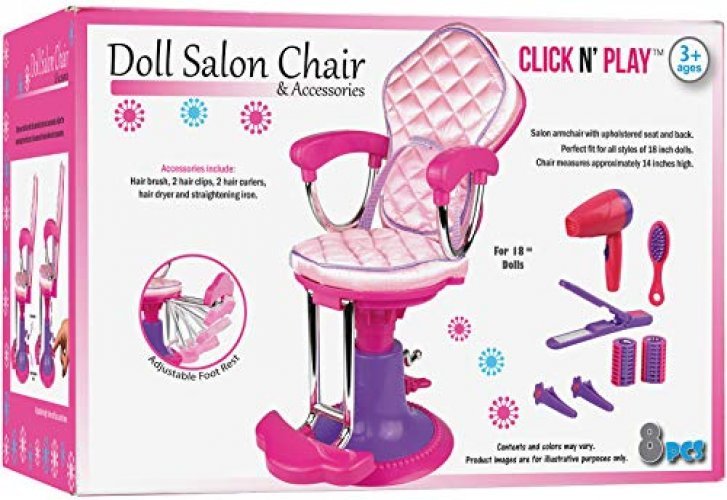 Pretend Play Hair Salon Toy For Girls Click N Play Doll Salon