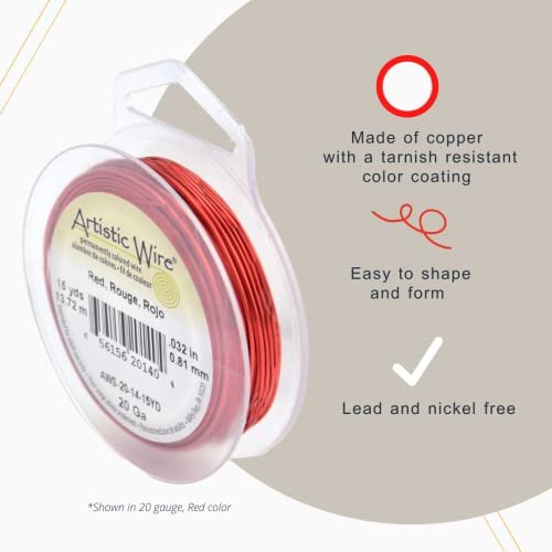 BEADNOVA beadnova 22 gauge wire for jewelry making tarnish resistant copper wire  for crafts (silver plated)