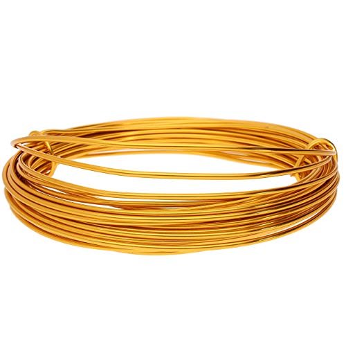 The Beadsmith Anodized Aluminum Wire 12 Gauge 39 Feet Gold Color Bendable  Craft Wire Used To Jewelry Making, Wire Wrapping, Sculpting - Imported  Products from USA - iBhejo