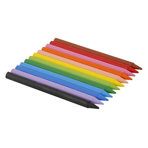 Kids Plastidecor Triangle Crayons 12-set