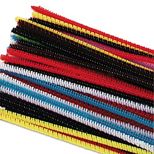 Chenille Kraft Regular Stems, 6 x 4 mm, Metal Wire, Polyester, Assorted,  100/Pack (CKC710001) - Imported Products from USA - iBhejo