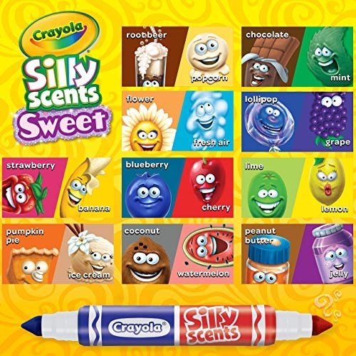 Crayola Silly Scents Coloring Book & Scented Markers, Fair Coloring Pages,  Gift - Toys 4 U