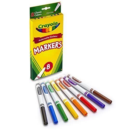 8-Color Crayola® Classic Fine Tip Markers
