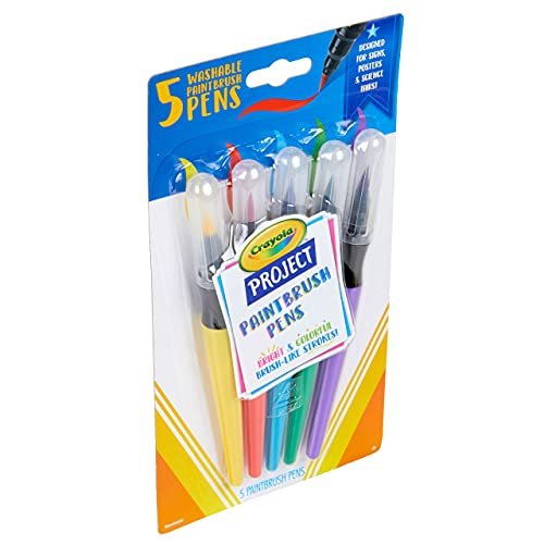 Crayola Washable No Drip Paint Brush Pens, Paint Set for Kids, 5 ct -  Imported Products from USA - iBhejo