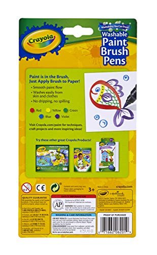 Crayola Washable Paint Brush Pens, 5-Count