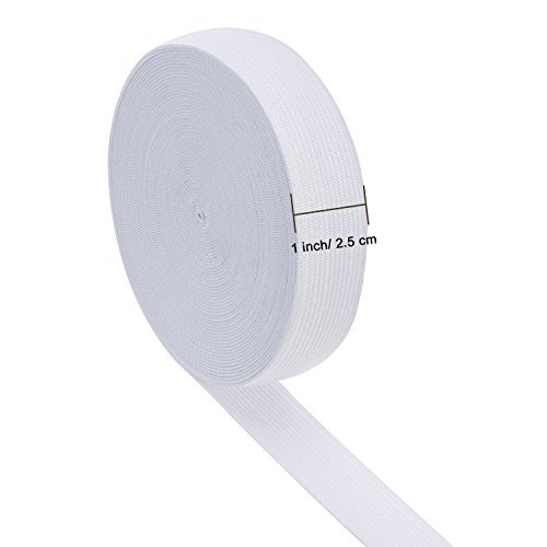 White Knit Elastic Spool (1 Inch x 11 Yard) - Imported Products