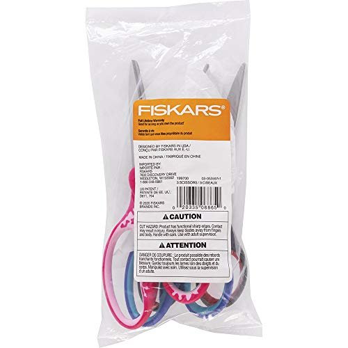 Fiskars 199710-1007 Kids/student Softgrip Scissors, 7