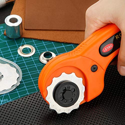 2 Pieces 45 Mm Perforating Rotary Replacement Blades 45 Mm Rotary Cutter  Blades With Plastic Box For Crochet Edge Cutting Crafting Sewing Leather  Pap - Imported Products from USA - iBhejo