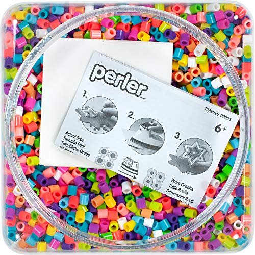 7200PCS Fuse Beads Craft Kit,72Colors 88 Patterns Melty Fusion Colored Beads  Arts, 5mm Bead 3 pegboards for Boys Girls Classroom Activity Gift