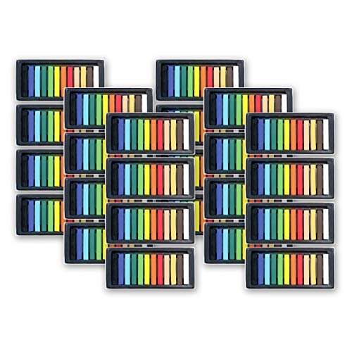 Sargent Art Square Chalk Pastel Set, Assorted Colors, set of 12