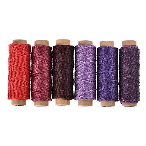 6Colors Leather Sewing Waxed Thread Purple Hand Stitching Bookbinding Craft  DIY