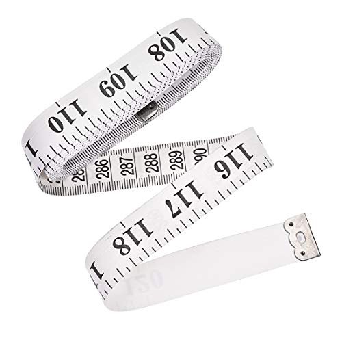 Cloth Tape Measure for Body 300cm 120 inch Metric inch Measuring Tape Soft Dual Sided for Tailor Sewing White | Harfington