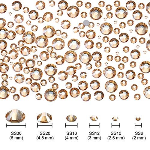 4000 Pieces Hotfix Rhinestones Crystals AB Clear Crystal Rhinestones  Flatback Gems Round Crystal Rhinestones Bulk for Crafts Clothing Dance  Costumes