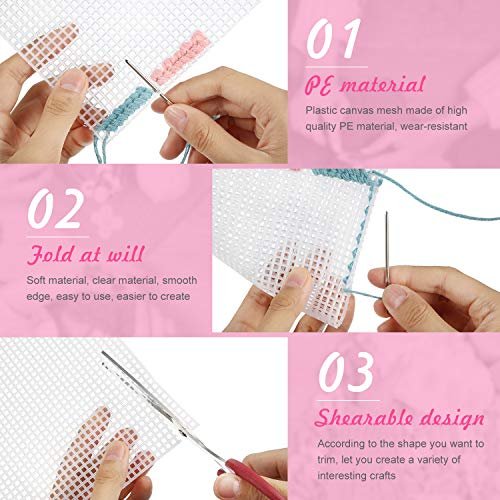 NEEDLES Canvas 18 Mesh Plastic Canvas Needle Set of 3 Jewelry Craft Sewing  