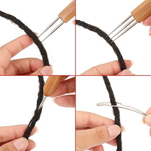 Dreadlock Crochet Needle Weaving 1 Hook 2 Hooks 3 Hooks for Hair