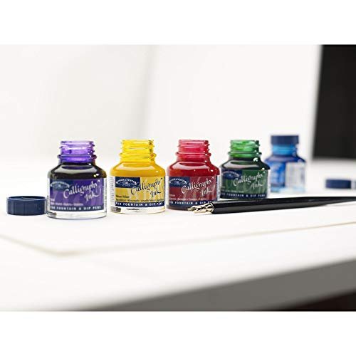  Winsor & Newton Calligraphy Ink, 30ml (1-oz) Bottle, Gold