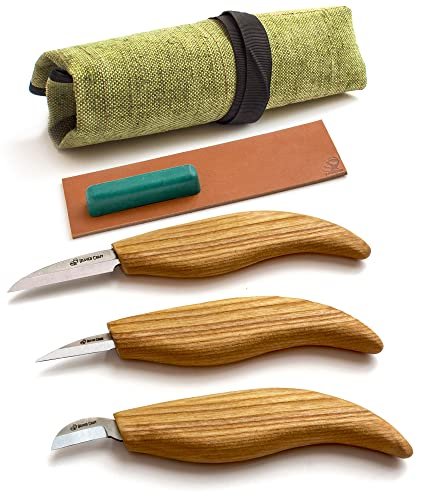 Beavercraft S15 Whittling Wood Carving Kit, Wood Carving Tools Set, Chip  Carving Knife Kit, Whittling Knife Set Whittling Tools Wood Carving Wood  for