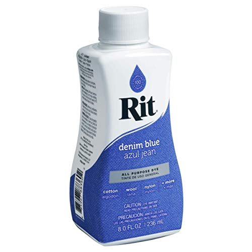 Rit Purpose Liquid Dye, 236ml, Denim Blue - Imported Products from USA -  iBhejo