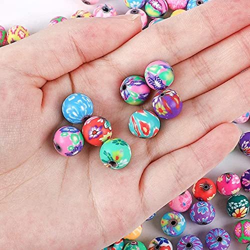 Wxboom 100Pcs 10Mm Colorful Craft Beads For Bracelets Making Round Clay  Beads Bulk Assorted Pattern Handmade Loose Beads For Diy Jewelry Making -  Imported Products from USA - iBhejo