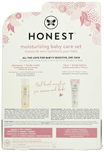 The Honest Company 2-In-1 Cleansing Shampoo + Body Wash And Face Lotion  Bundle, Gentle For Baby, Naturally Derived