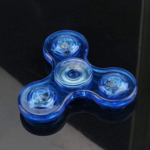 Fidget Spinner, Crystal Fidget Toy Led Light Rainbow Finger Toy Hand Fidget  Spinner-Kids for ADHD Anxiety Stress Reducer(Dark Blue) - Imported Products  from USA - iBhejo