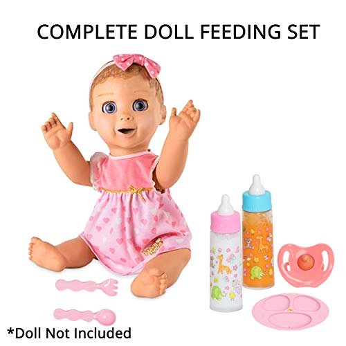 Baby Doll Accessories, Doll Magic Bottles & Doll Feeding Set in A Bag