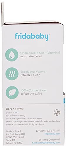 Frida Baby Breathefrida Vapor Wipes For Nose Or Chest, 30 Count (Pack Of 1)  - Imported Products from USA - iBhejo