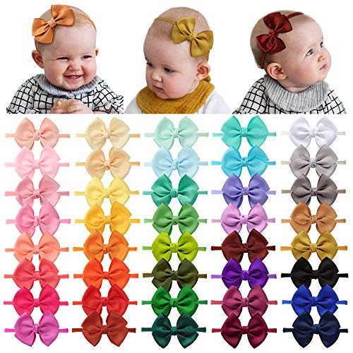 40 Pieces Baby Girls Headbands Nylon Hairband Grosgrain Ribbon Hair Bows  Handmade Hair Accessories for Newborn Infant Toddler Kids - Shop Imported  Products from USA to India Online - iBhejo
