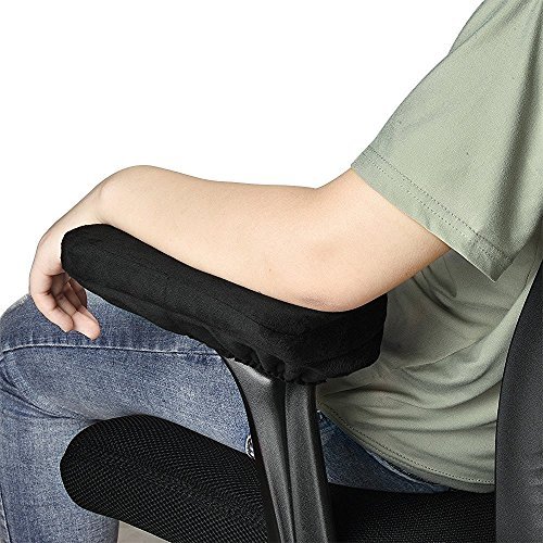 Aloudy Ergonomic Memory Foam Office Chair Armrest Pads, Comfy Gaming Chair  Arm Rest Covers For Elbows And Forearms Pressure Relief(Set Of 2), Stretch  - Imported Products from USA - iBhejo