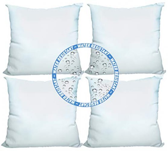 Set of 4-18" x 18" Premium Cushion Pad Stuffer pillow Insert Sham Square Form 