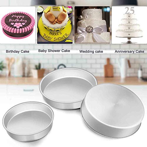 TeamFar Bakeware Sets of 7, Stainless Steel Bakeware Sets for Oven