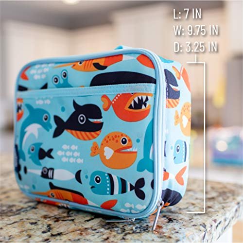 Wildkin Kids Insulated Lunch Box Bag for Boys & Girls, Reusable Kids Lunch  Box is Perfect for Early Elementary Daycare School Travel, Ideal for Hot or