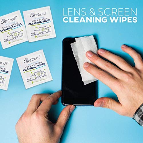 Care Touch Lens Wipes for Eyeglasses, Individually Wrapped Eye Glasses  Wipes