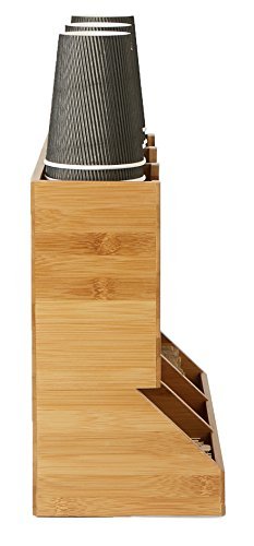 Mind Reader 6-Section Coffee Condiment Organizer - Brown