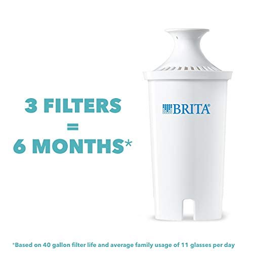 Brita Water Filter Replacements for Water Bottles, Lasts 2 Months, Reduces  Chlorine Taste and Odor, 3 Count