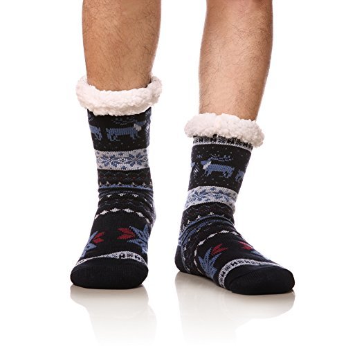 Thermal fleece winter hot sale slipper socks