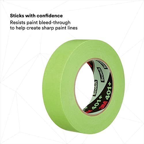 3M 401+ 2 x 60yd High Performance Masking Tape - 2 x 60 Yards Roll, Crepe  Paper, Green - Imported Products from USA - iBhejo