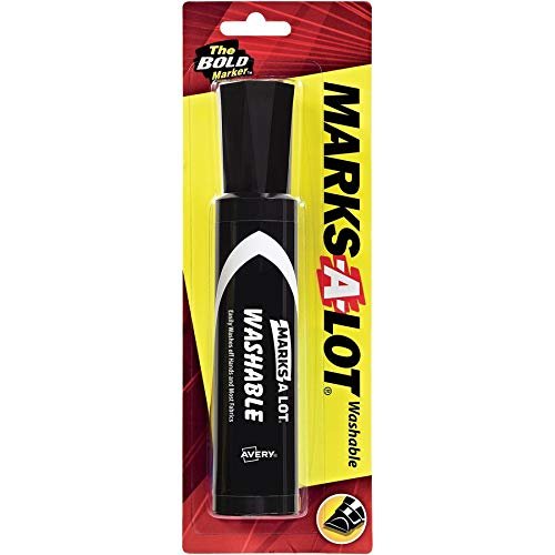 Jumbo Washable Chisel Tip Marker, Black