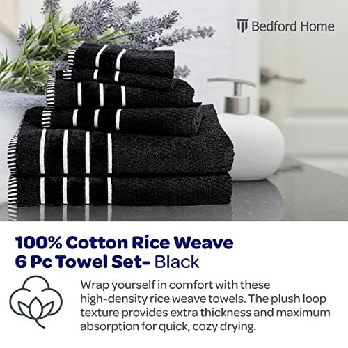 6-Piece Bath Towel Set - 100% Cotton Towel Set 625 GSM Quick Dry Ultra  Absorbent