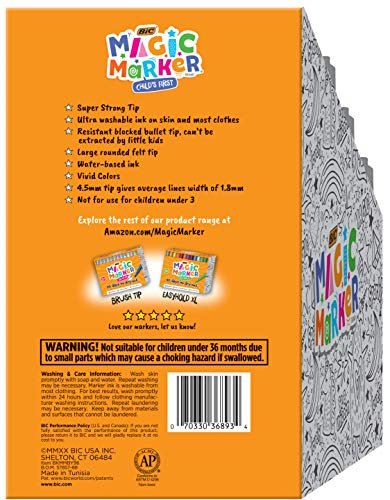  BIC Child's First Magic Marker, Assorted Colors, 96-Count