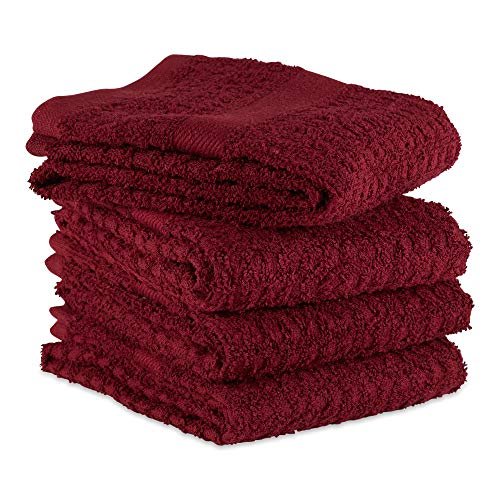 DII Cotton Waffle Terry Dish Towels, 15 x 26 Set of 4, Ultra