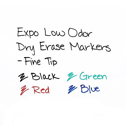  EXPO 80661 Low-Odor Dry Erase Markers, Chisel Tip