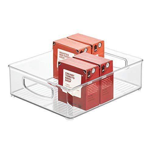 Idesign Linus Plastic Storage Bin With Handles For Kitchen, Fridge,  Freezer, Pantry, And Cabinet Organization, Bpa-Free, Clear - Imported  Products from USA - iBhejo