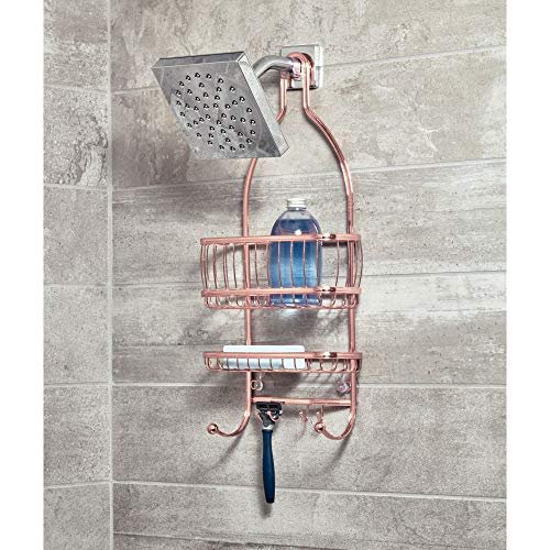 Command BATH31-SN-ES, Heavy Duty Shower, Satin Nickel, 1-Caddy, 1-Prep  Wipe, 4-Water-Resistant Strips, Organize Damage-Free, 0