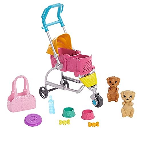 Barbie stroll n play pups doll and outlet accessories stores